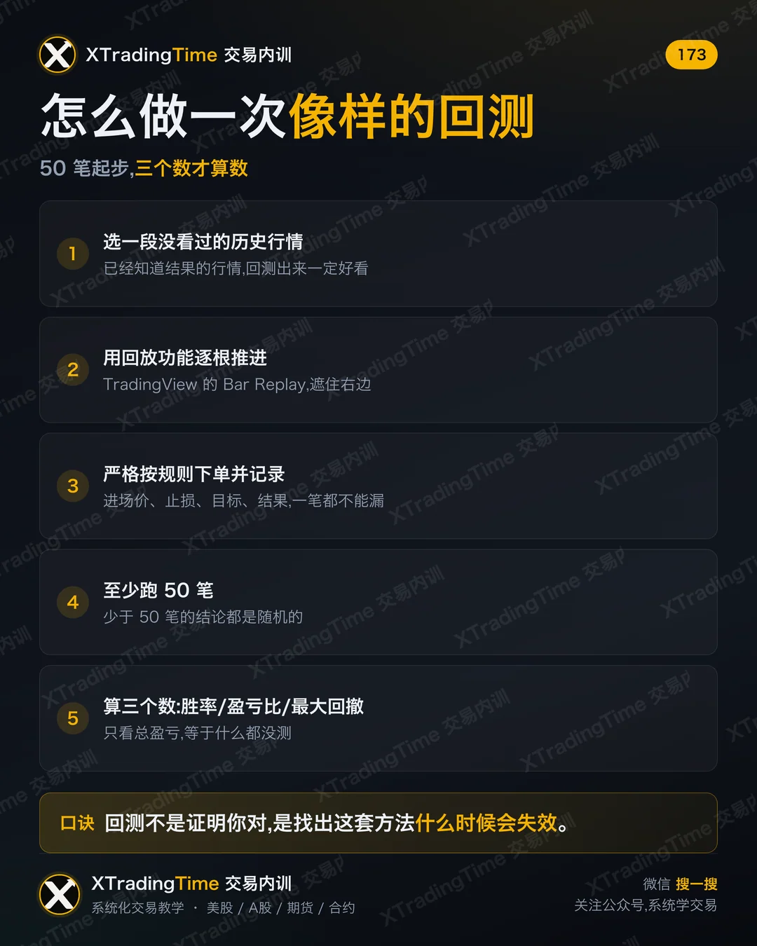 怎么做一次像样的回测