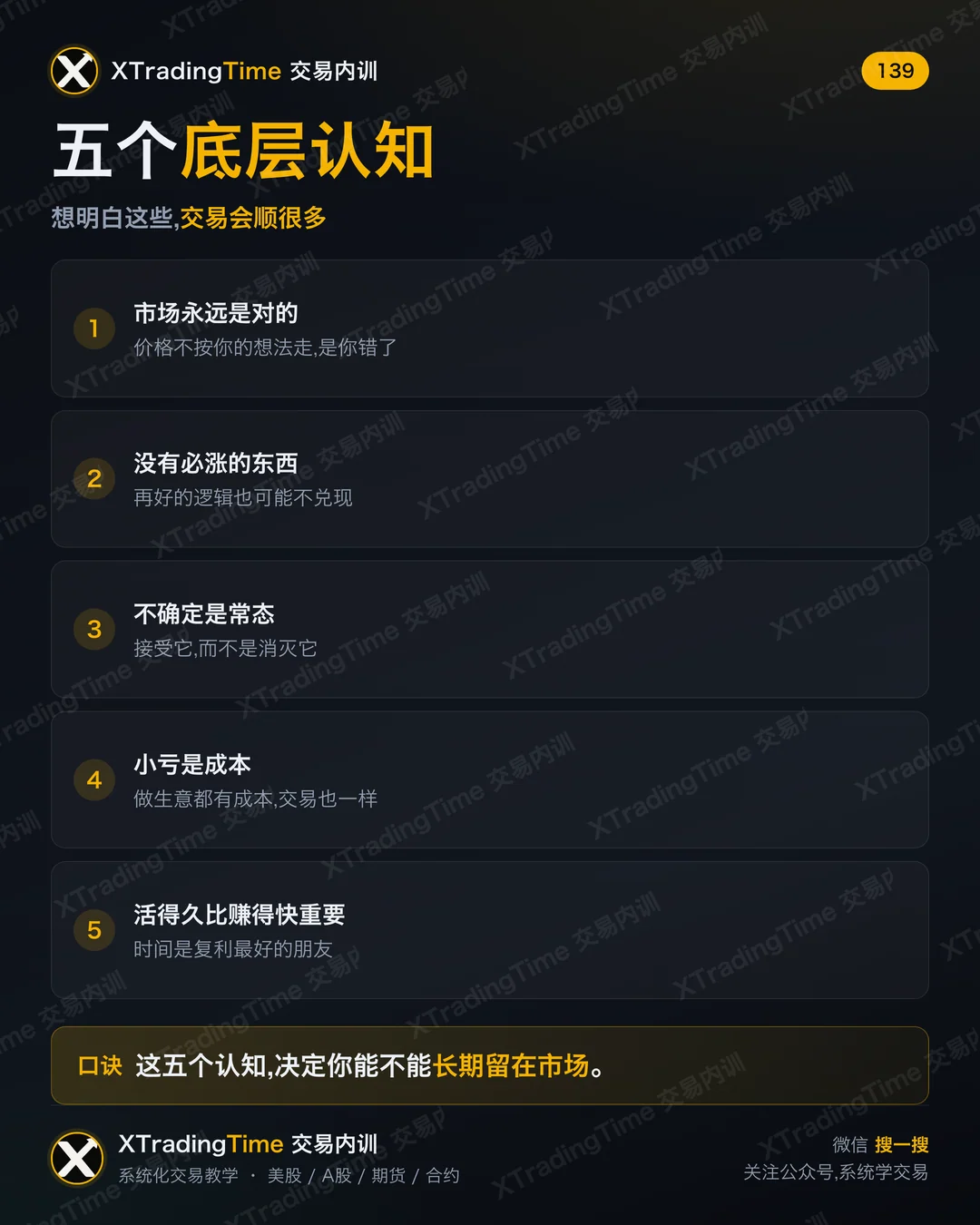 五个底层认知