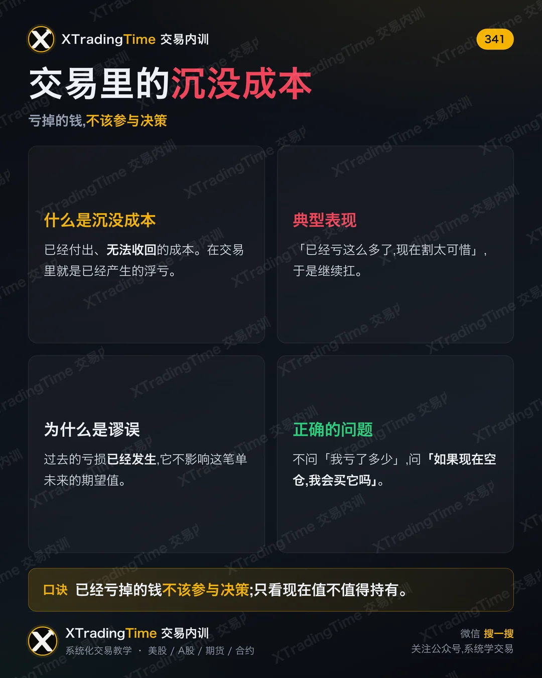 交易里的沉没成本