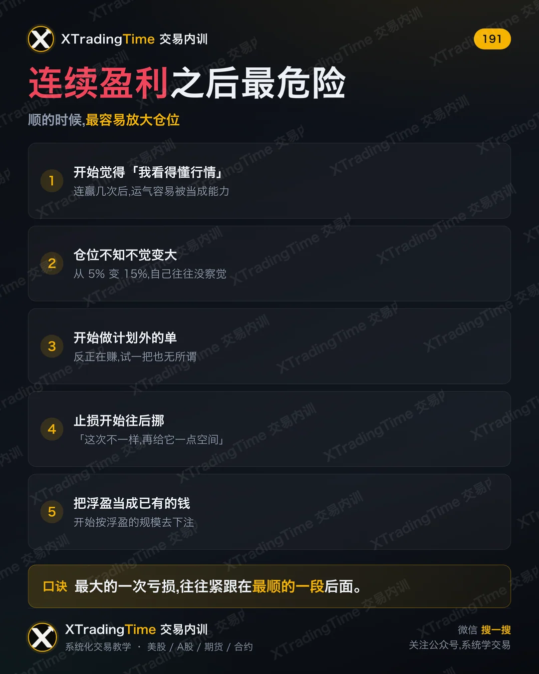 连续盈利之后最危险